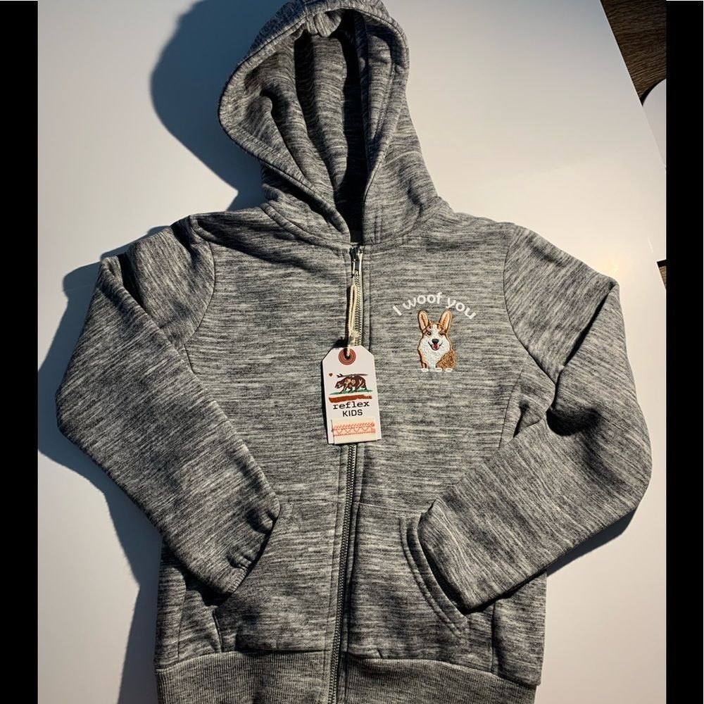 Girls Woof Hoodie